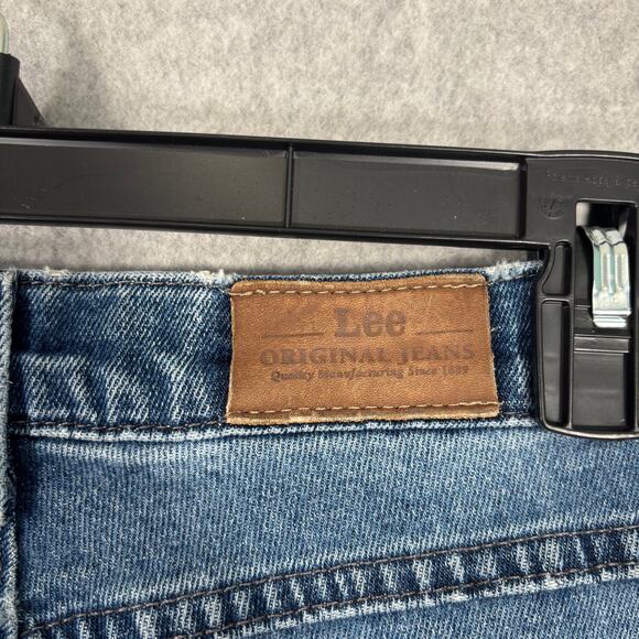 Vintage 90s Lee Jeans Womens 10 Mom Tapered High Rise Distressed Fade Worn 30x29 - Picture 13 of 14